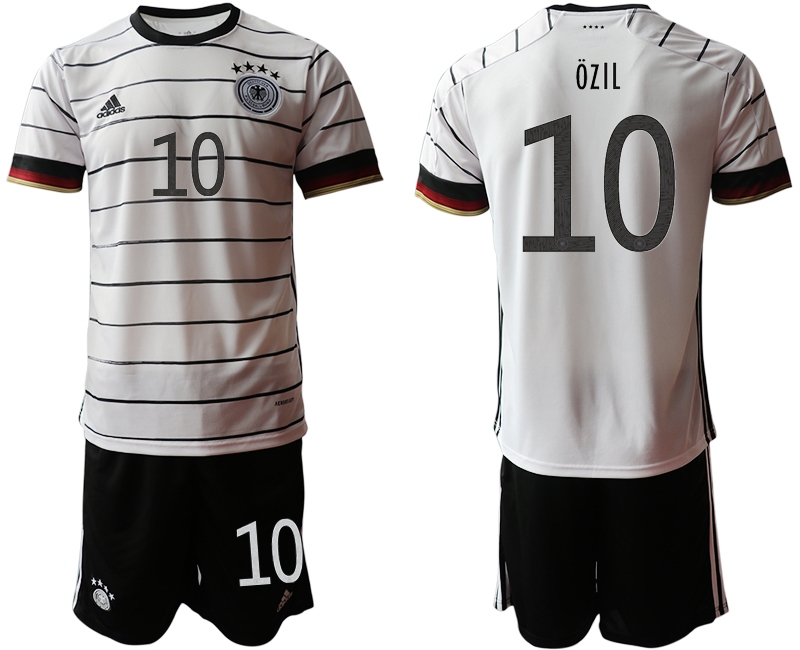 Men 2021 European Cup Germany home white #10 Soccer Jersey1